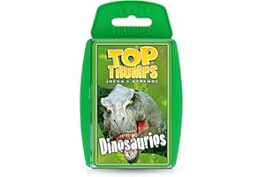 Top Trumps Cards Dinosaurios - Cartas Españolas, Juegos De Cartas Adultos, Juegos De Cartas Para Niños, Cartas De Trivia, Desde 6 Años, Para 2+ Jugadores