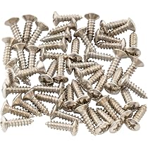 Set 12 Viti Cromate Per Hardware Pickguard Chitarra Elettrica: Il Ricambio Giusto Per Il Tuo Strumento. - Foto 4