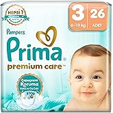 Prima Bebek Bezi Premium Care 3 Numara 26 Adet