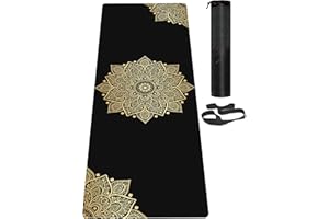LaiEr Tapis de Yoga antidérapant respectueux de l'environnement avec Sangle de Transport, épais Tapis d'exercice et d'entraînement pour Yoga, Pilates et Fitness (183 cm x 61 cm x 6 mm)