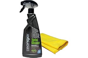 TECNOXX PERFORMANCE DETAILING Tecnoxx Turbo Cleaner Quick Detailer con Cera 750 mL - Detergente a Secco Senza Acqua per Auto, Lucidante e Protettivo, Finitura a Specchio senza Graffi né Macchie, Polish Cera di Alta Efficienza