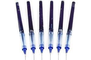 Uni-Ball Vision Elite wkłady do długopisów, drobne 0,8 mm, płynny atrament, niebieski, opakowanie 6 wkładów