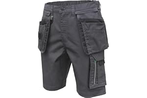 Högert Technik - LEMBERG Shorts mit Taschen dunkelgrau| Herren Kurz Hose Arbeitshose | Arbeitsshorts Arbeitshosen Männer | EN ISO 13688