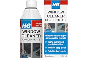 HG Window Cleaner, Professional Concentrate, Streak-Free Shine – 500ml