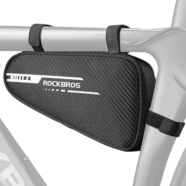 ACRUNU Sacoche Vélo Triangulaire Étanche 1,5L - Sacoche Cadre Tube Supérieur Pour VTT, Route, Gravel