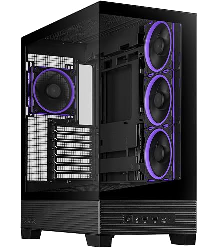 NZXT H3 Flow – Micro-ATX PC Case – Optimized Airflow – Includes 1