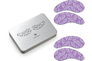 AMATHINGS (2 pary) płatki pod oczy wielokrotnego użytku ze 100% silikonu bez serum – płatki pod oczy w wysokiej jakości pudełku do przechowywania – pielęgnacja skóry przeciw starzeniu się, workom pod