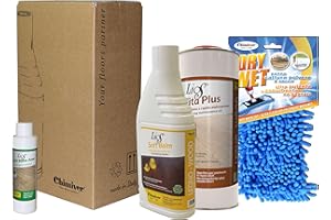 Chimiver Kit rinnovatore parquet oliati. Rigenera/Nutre i pavimenti in legno usurati: 1L di TALITA PLUS+1L di SOFT BALM+1 PANNO MICROFIBRA DRY WET+200ml DI SOFT BALM ALOE