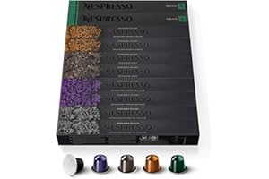 Nespresso Original - Bundle Top Sélection Ispirazione Italiana & Espresso 100 Capsules - 20x Ristretto, 20x Arpeggio, 20x Roma, 20x Livanto, 20x Capriccio