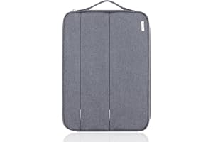 Voova Custodia PC Portatile Laptop Borsa Porta PC Computer 14 14.6 Pollici Macbook Air 2017 Pro Compatibile con HP Lenovo Acer ASUS Dell Fujitsu HUAWEI Donna Uomo Impermeabile Grigio