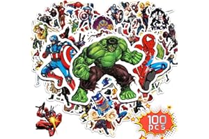 Powmag 100 Pcs Autocollants Enfants, Autocollants, Autocollant Garçon, Imperméable Stikers Enfants (A)