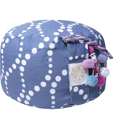 Coussin Yoga Demi-Lune Gorilla Sports - Rembourrage Épeautre Bio 19cm | Méditation & Pilates