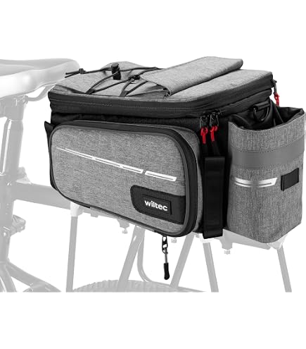 Panier Sac à Dos Vélo Ibera Shopping – 16L Noir – Fixation Arrière PakRak – Neuf