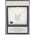 equilibrium Celestial Pave Planet White Gold Plated Necklace