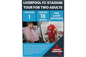 Activity Superstore Liverpool FC Stadium Tour for Two Adults Gift Experience Voucher