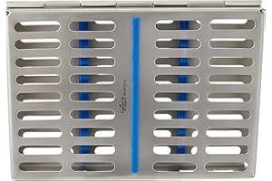 Comdent 28 – 2412 – 7 sterilizzazione cassette vassoio per 7 strumenti, 185 x 90 x 20 mm