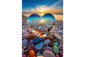 Hongyrjy La Plage Peinture Numero Adulte-Peinture par Numéro Enfant Adultes Débutants 40x50cm,Numéro d'Art Kit Peinture par Décoration Murale et Cadeaux Pour La Maison