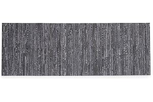 CosìCasa Tappeto Bamboo Cucina Antiscivolo – Passatoia Cucina Idrorepellente, Facile da Pulire e Realizzata con Materiali Eco-Sostenibili – Tappeto Bambu (Grigio, 50 x 75 cm)