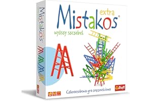 Trefl, Mistakos, Wyższy Szczebel, Gra Zręcznościowa, Gra Familijna, 24 Drabiny, Różne Kształty, Buduj Wieżę, Twórz Konstrukcje, Wieża z Drabin, Mieszaj Zestawy, Gra Rodzinna dla Dzieci od 5 Lat