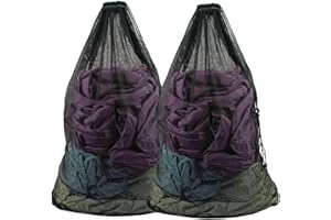 VPB 2 Très Grand XXL Sac de Lavage Filets à Linge 70x90CM Filet Linge Machine à Laver,Sacs à Linge avec Fermeture par Cordon pour Chemises,Manteaux,couvertures,Draps,Chaussettes,Peluches（Noir）