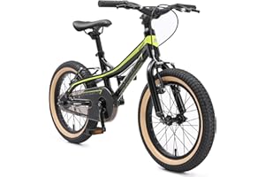 BIKESTAR Bicicleta Infantil Aluminio para niños y niñas a Partir de 4 años | Bici 16 Pulgadas con Freno en V | 16" Bici de montaña |