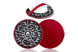 ‎AMONAX Amonax Gleitscheiben Fitness Doppelseitige Slider-Übung core Fitness Scheibe Gym Gliding Discs für Bauchmuskeltraining Übungen Teppich Holzböden für Hause Training, gleitscheibe Sport Slides