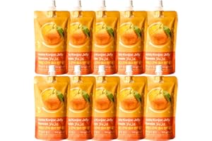 JEOLLANAMDO THE KITCHEN OF KOREA AOLDA - Konjac à boire 150 g x 10 Faible en calories, sans sucre, végétalien et riche en fibres Snack sain pour régime, sport et quotidien Satisfaisant et délicieux (yuza)