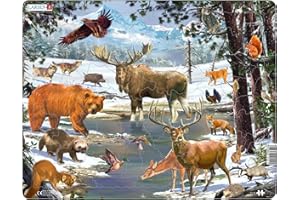 Larsen FH32 Une journée d'hiver dans Une forêt Nordique, Puzzle Cadre avec de 54 pièces