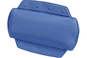 Spirella Alaska poduszka do wanny z 8 przyssawkami, antybakteryjna, antypoślizgowa, 23 x 32 cm, nadaje się do prania, wyprodukowano w Niemczech