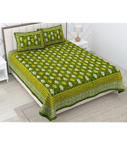ROMEE 144 Thread Count Double/Queen Bed Sheet Set - 88x95 Inches, Check Print, Includes 2 Pillow Covers, Multicolor - View #5