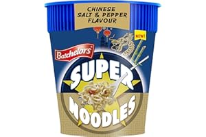 Batchelors Super Noodles Chinese Salt & Pepper Chicken Flavour, Instant Snack Ready in 4 Minutes, 75 g Pot (Pack of 1)