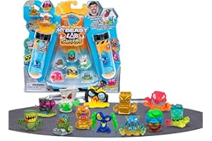 MrBeast - Swarms Mega Lab 12 Pack S2, Enjambres con 12 Personajes, Agrega Agua, Agita y Revela Las Bestias Coleccionables, Juguete para Coleccionar, +5 años, BTR10400