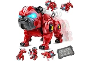 Aragallant Cane Robot Giocattolo per Bambini 6 7 8 9 Anni, RC Robot Cane Telecomandati Programmabile Interattivo, Gesture Sensing con Cantando Balla, Regalo Compleanno Natale per Bambini