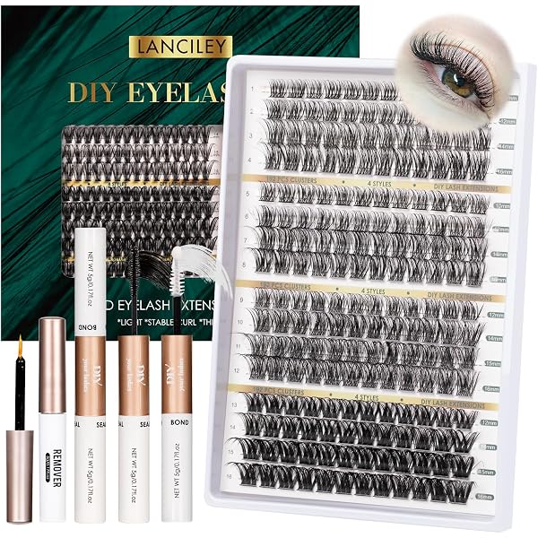 TPZORJX Wimpern Extensions Set - 600 Stück, 30D-100D, Mit Pinzette, Für DIY Zu Hause