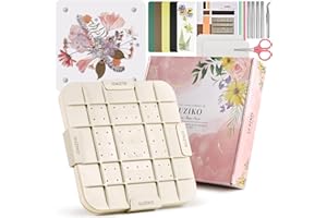 Suziko Schnell trocknende Blumen, 23 cm, große Mikrowellen-Blumenpresse zum Pressen von Blumen und Blättern und zum Herstellen von gepressten Blumen mit Fotorahmen