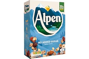 WEETABIX Alpen sin Azúcar- Muesli Suizo sin azúcar añadido 550g (Paquete de 10)
