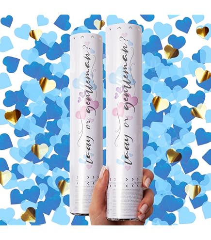 Huella De Confeti Para Baby Shower Para Revelación De Género