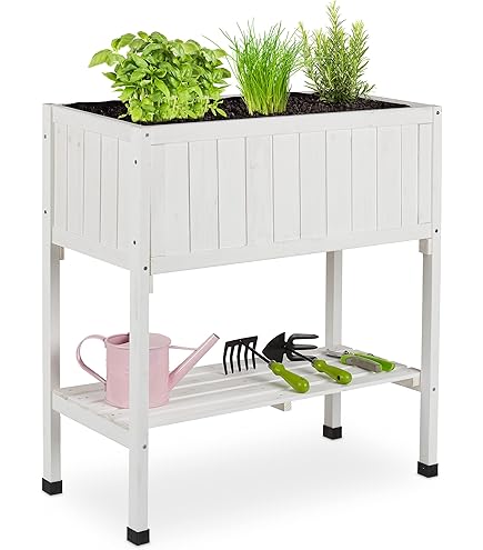 Macetero Elevado Con Enrejado Trepador Y Riego Automático Para Verduras Negro | Leroy Merlin