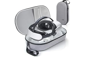 JoyHood Hard Carrying Case Compatible with Virtual Reality Headset, Travel Storage Case fits VR Headset for Elite Strap/Touch Controllers/Battery Pack/Charging Cable