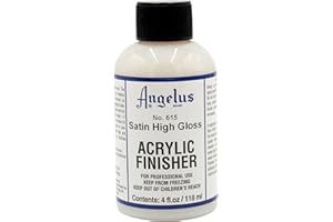 Angelus Brand Acrylic Leather Paint Satin Finisher No. 615 - 118.3ml