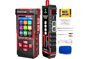 YILTION NF-859GK nätverkskabeltestare TDR multifunktionell med IP-Scan/VFL/PING/POE/CAT5 CAT6 CAT7/RJ45 RJ11 kabeltestare för telefonlinjer, Ethernet-kabeltestare LAN-nätverkstestare