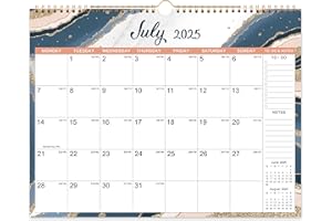 INDEME Calendar 2025-2026 - Wall Calendar 2025-2026, 18 months Calendar, Mar. 2025 - Aug. 2026, Six Different Patterns, Twin-Wire Binding, Hanging Hook, 37.6 x 29 cm