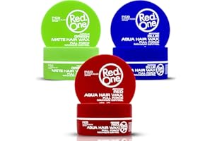 RedOne, Matte Hair Wax, Green,Red,Blau 150 ml X 3