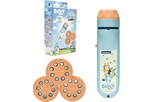 Lexibook, Bluey, Proyector de Historias y Linterna Bluey, Azul y Amarillo, LTC050BY