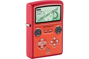 ‎ZIPPO Zippo Sturmfeuerzeug - Retro, Red Matte, Texture Print - Nachfüllbar - Wiederverwendbar - Windfestes Design - Geschenkbox - Made in USA