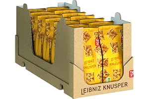 ‎THE BAHLSEN FAMILY LEIBNIZ Knusper Erdnuss, 10er Pack, knackige Kekse mit Erdnüssen und Karamellcreme, Großpackung als Vorrat oder zum Verkauf (10 x 175 g)