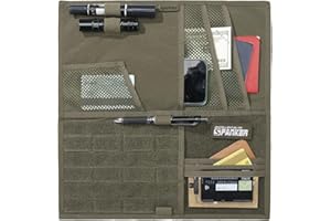 EXCELLENT ELITE SPANKER Tactical Sun Visor Organizer,Car Multi-functional Nylon Storage Pouch,Car Sun Visor Organizer with Multi-Pocket（RGN）