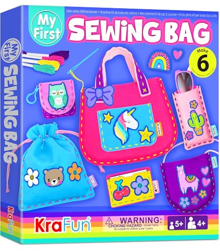 C.S. Kids Mein Einhorn-Schlüsselanhänger – DIY-Nähset Für Kinder Ab 5, Mit Vorgefertigtem Filz, Sicherheitsnadel & Anleitung