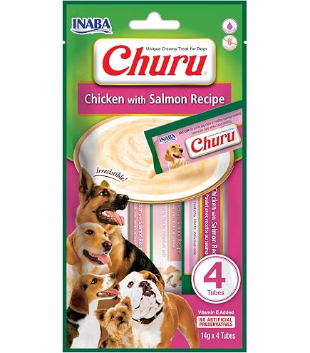 INABA CHURU Stick – Cremige Katzen-Leckerlis Mit Hühnchen & Käse, Getreidefrei, Hoch An Feuchtigkeit