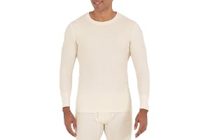 Fruit of The Loom Herr klassisk medelvikt våffla termiska underkläder crewtop (1 och 2-pack) termiska underkläder topp (paket